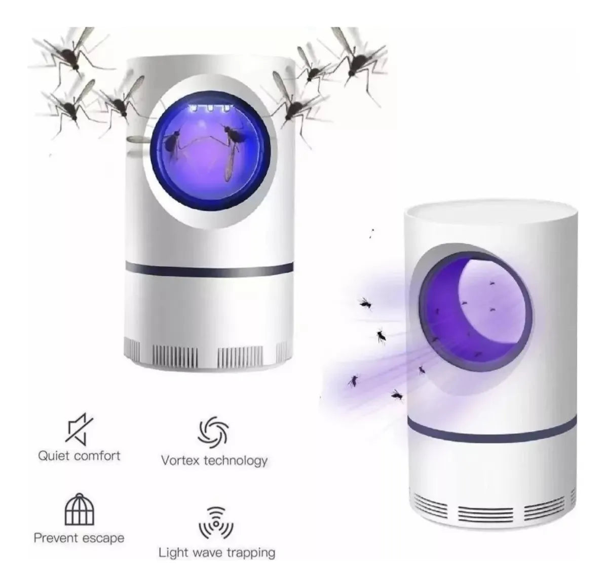Detalle lámpara mata mosquitos