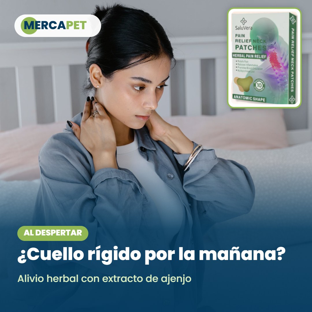 Parche para dolor de cuello Mercapet – cuello rígido al despertar